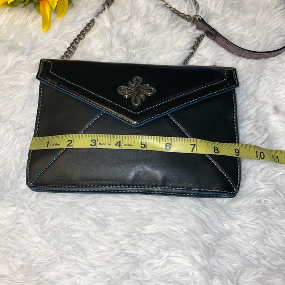 Simply Vera ~Vera Wang Crossbody Bag With An Antique Chain & Copper Strap - Picture 3 of 13